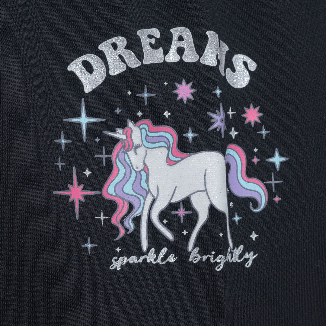 Moudda LC Waikiki - T-shirt en jersey stretch Fille Noir - Tunisie 3