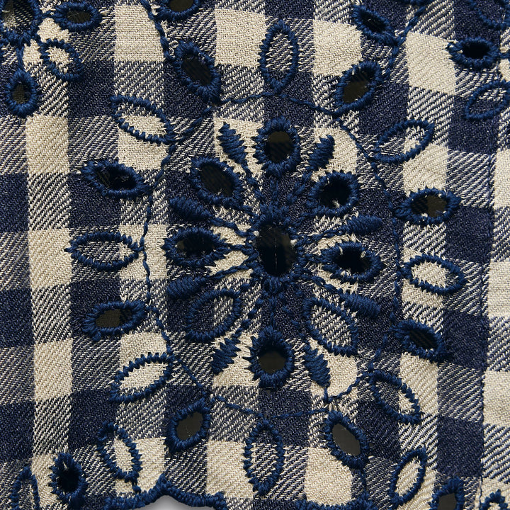 Moudda ZARA - Chemise - Carreau Vichy & Broderie - Tunisie 4