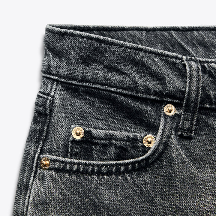 Moudda ZARA - Pantalon Droit - Taille Basse & Noir Lavé - Tunisie 3