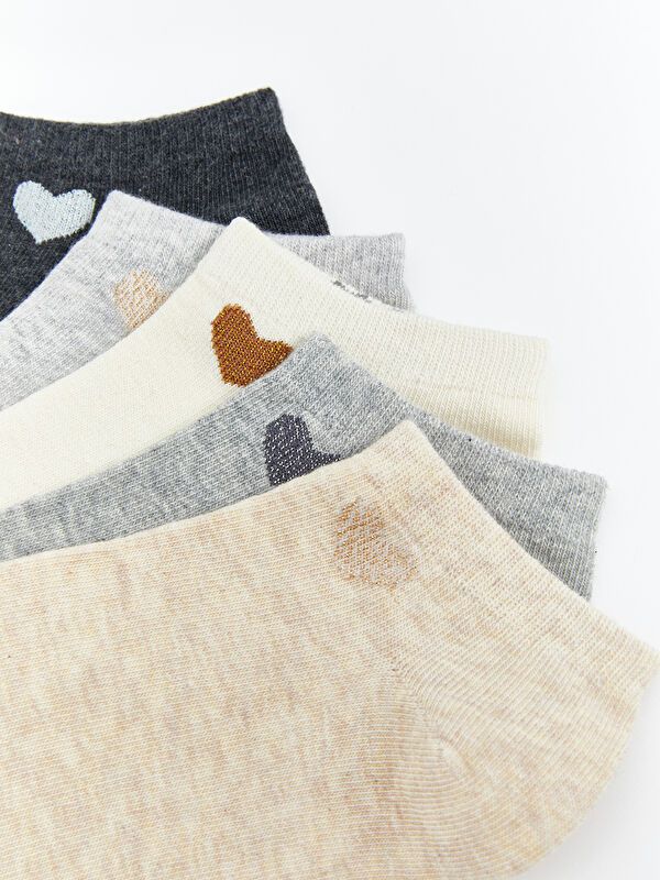 Moudda LC Waikiki - Chaussettes pour sneakers Femme Mélange beige - Tunisie 3