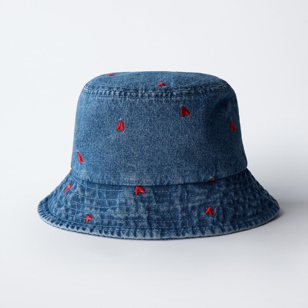 Moudda ZARA - Chapeau Bob Denim - Cœurs Brodés - Tunisie 3