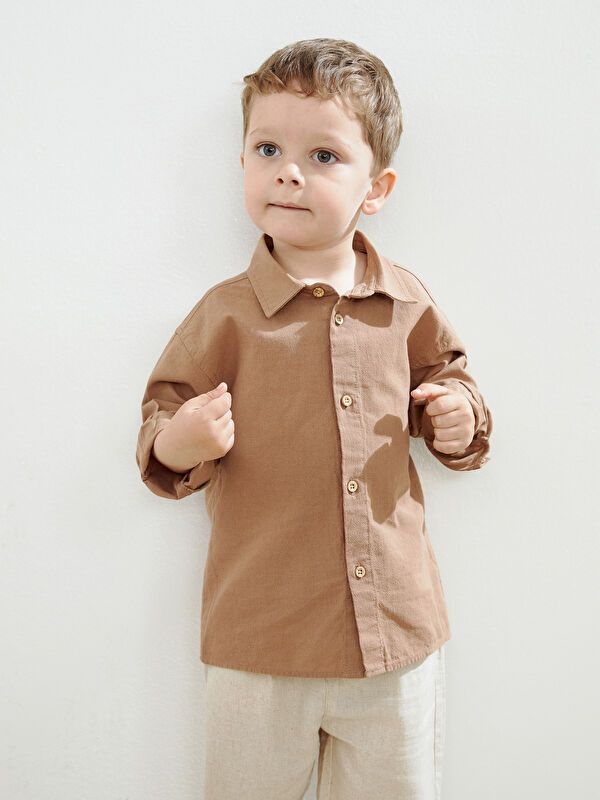 Moudda LC Waikiki - Chemise tissée à manches longues pour Garçons - Tunisie 3