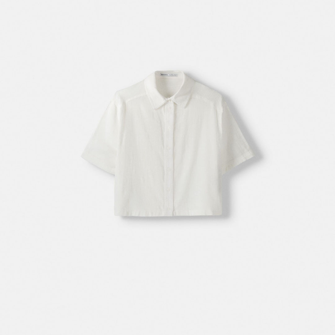 Moudda BERSHKA - Chemise manches courtes structure rustique - Tunisie 1