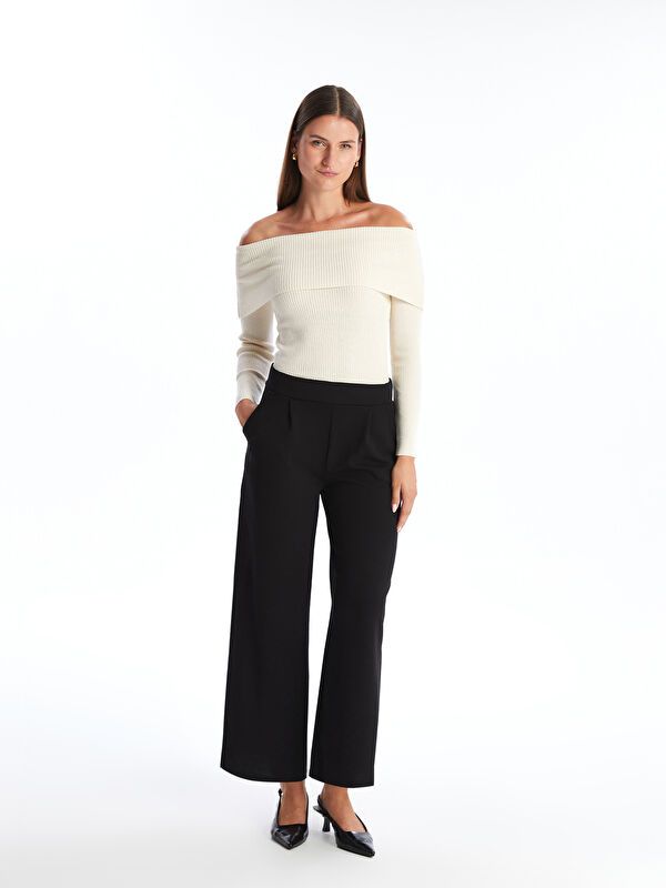 Moudda LC Waikiki - Pantalon tissé moyen Femme Noir - Tunisie 1
