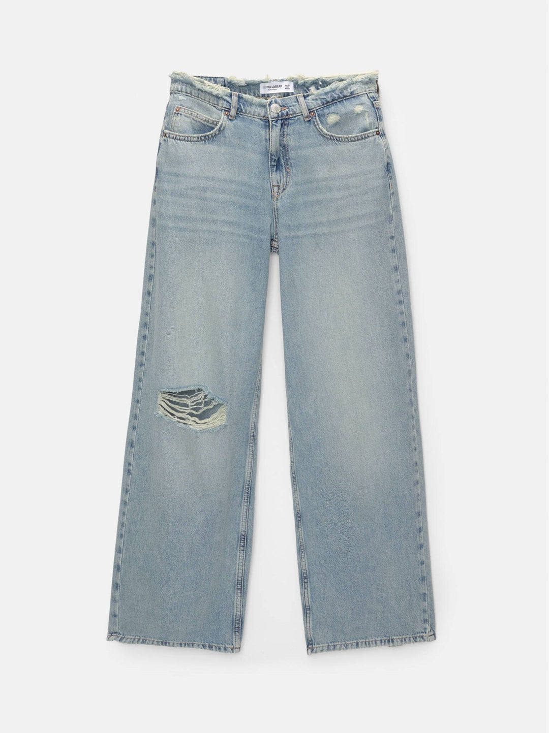 Moudda PULL & BEAR - Pantalon Denim Ceinture Désfilé Déchiré Genou - Tunisie 3