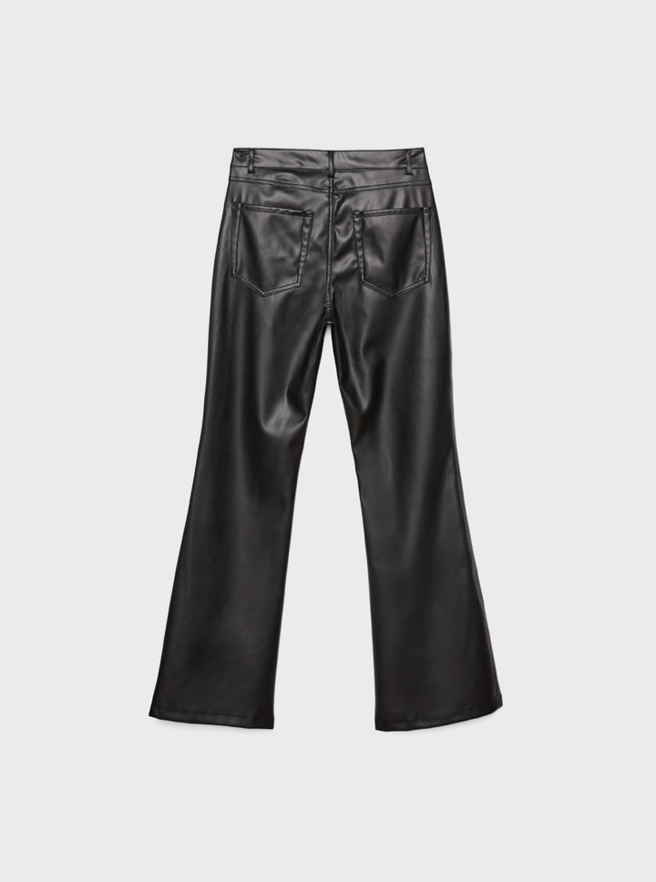 Moudda STRADIVARIUS - Jean D74 Flare Stretch en Simili Cuir - Tunisie 3