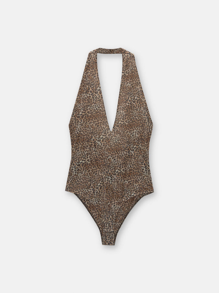 Moudda PULL & BEAR - Body Encolure Fluide Tulle Léopard - Tunisie 1