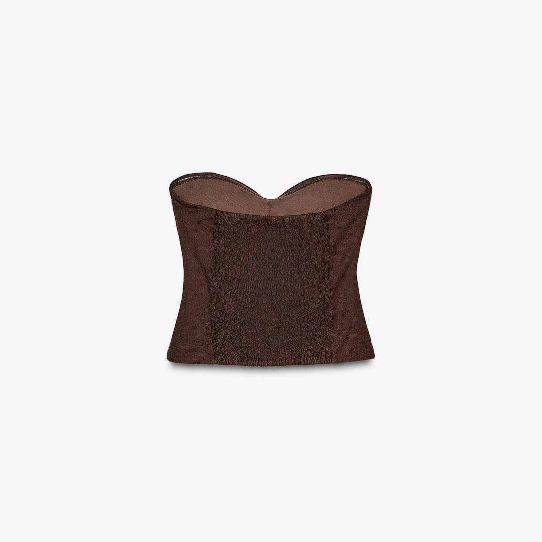Moudda ZARA - Top Bustier - Fronces & Lin/Viscose - Tunisie 2