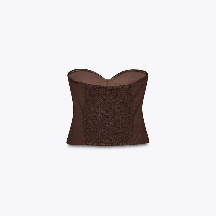 Moudda ZARA - Top Bustier - Fronces & Lin/Viscose - Tunisie 2
