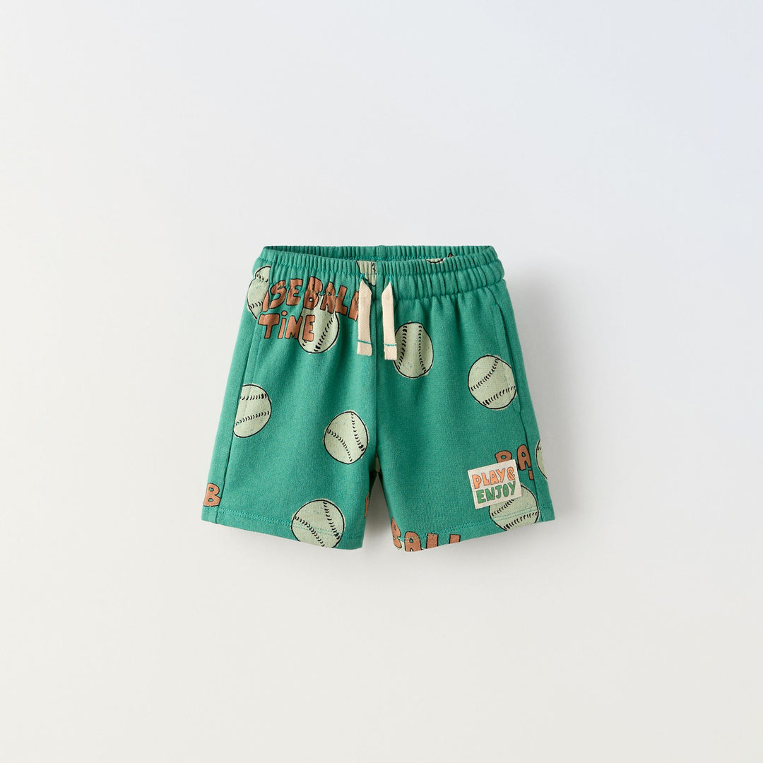 Moudda ZARA - Short enfant molleton imprimé baseball - Tunisie 1