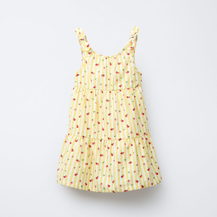 Moudda ZARA - Robe Enfant - Rayure Olive & Imprimé - Tunisie 1