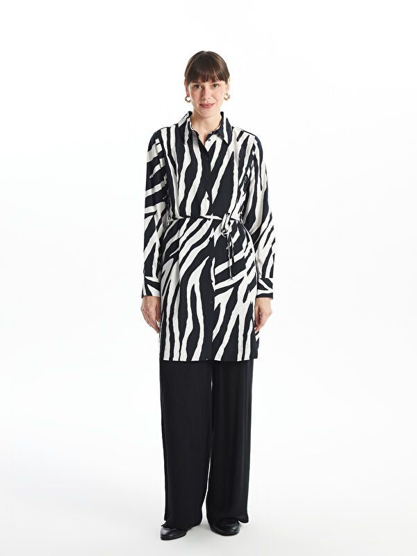 Moudda LC Waikiki - Tunique imprimée manches longues en tissu pour Femme - Tunisie 2