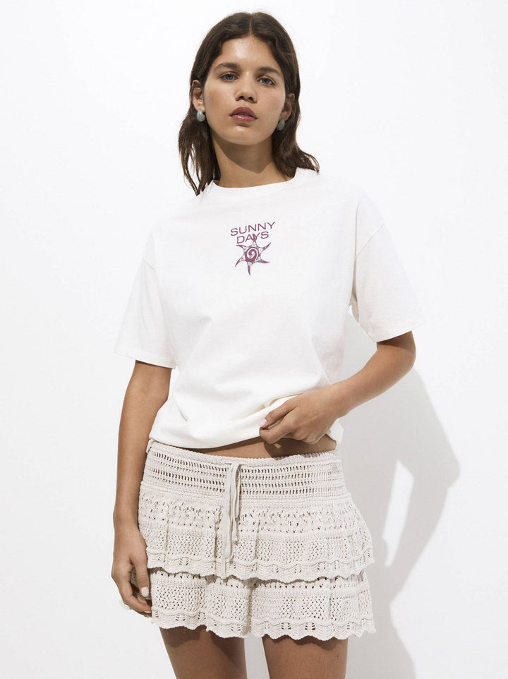 Moudda PULL & BEAR - Body Graphique Soleil Édition Été - Tunisie 2