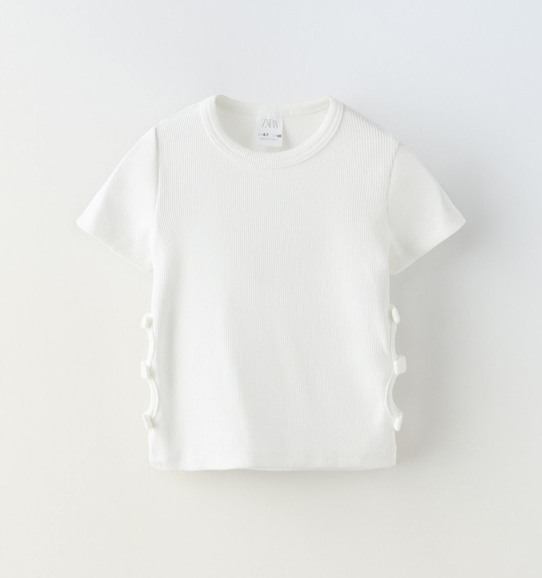 Moudda ZARA - Haut pour fille avec découpes et nœuds - Tunisie 1