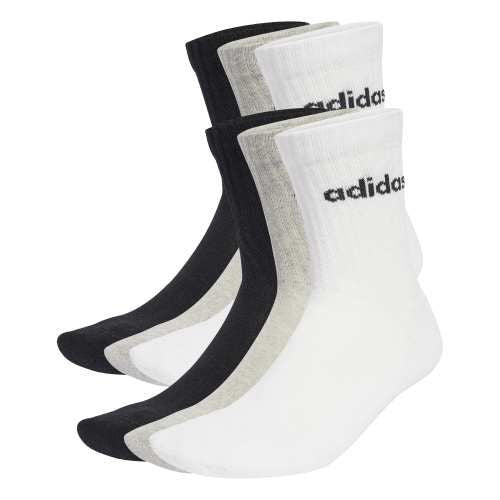 Moudda Adidas - Chaussettes rembourrées hauteur mollet logo linéaire (6 paires) - Tunisie 1