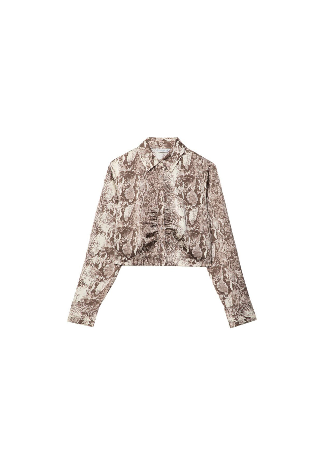 Moudda STRADIVARIUS - Chemise en Satin Basique Courte Froncée - Tunisie 1