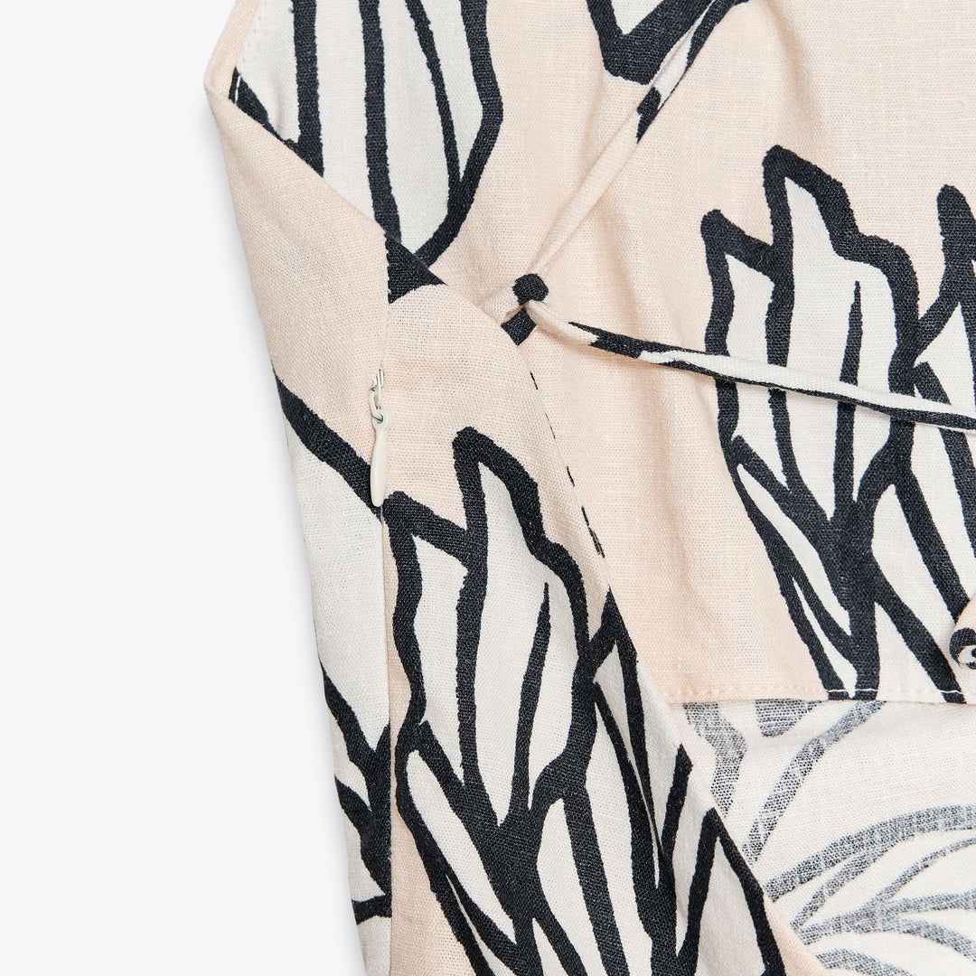 Moudda ZARA - Body Asymétrique - Lin Stretch & Maxi Imprimé Floral - Tunisie 3