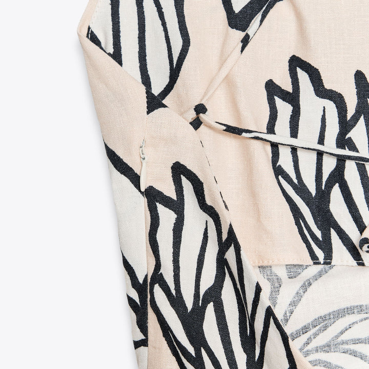 Moudda ZARA - Body Asymétrique - Lin Stretch & Maxi Imprimé Floral - Tunisie 3