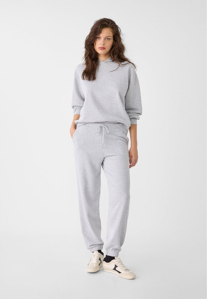 Moudda STRADIVARIUS - Sweat à Capuche Gris Chiné - Tunisie 3