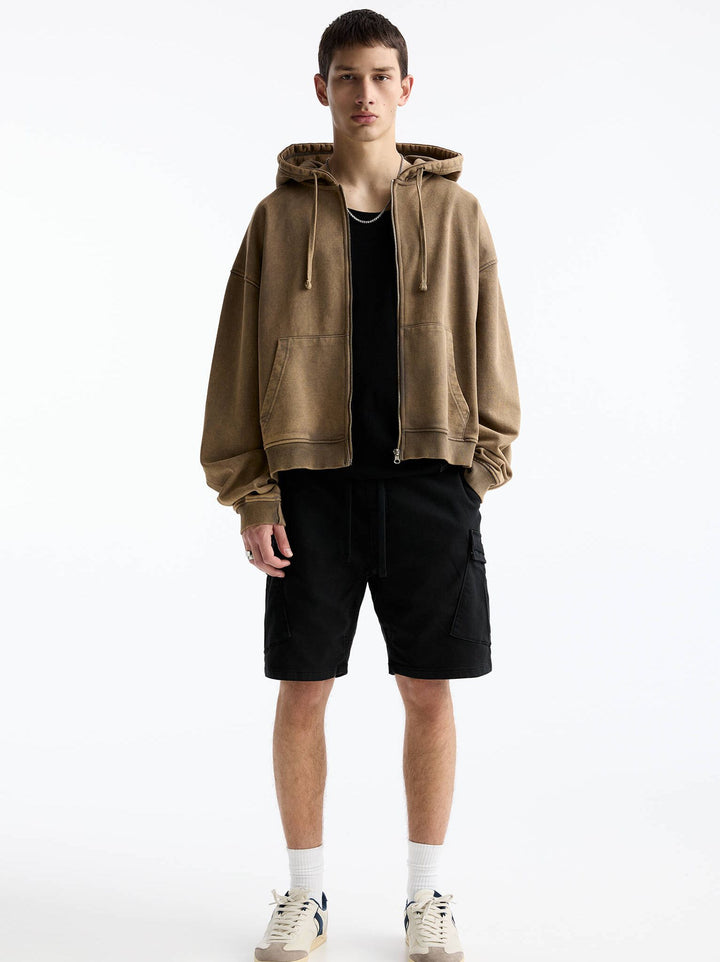 Moudda PULL & BEAR - Bermuda Cargo Devant Poche Soft Knit Basique - Tunisie 8