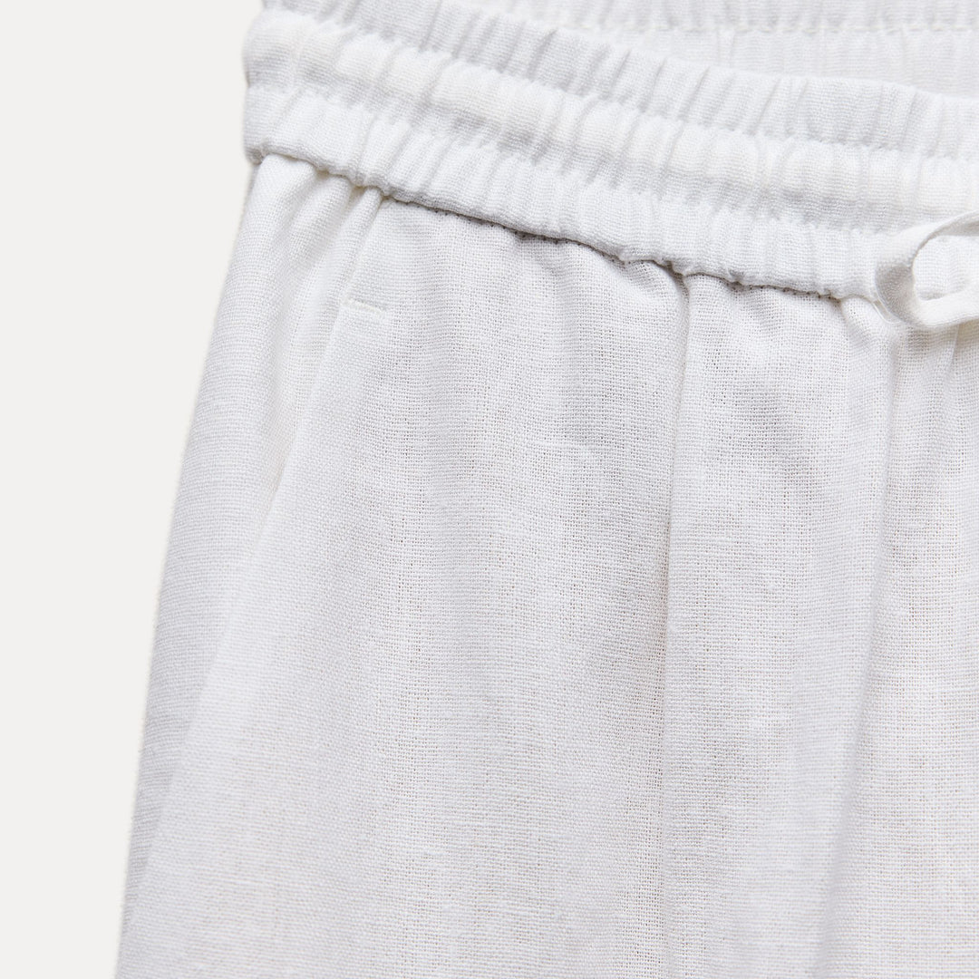 Moudda ZARA - Pantalon droit en lin taille élastique - Tunisie 4