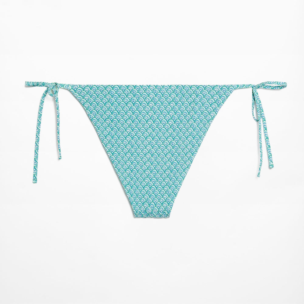 Moudda Oysho - Culotte Classique à Nœuds Sceau Turquoise - Tunisie 2