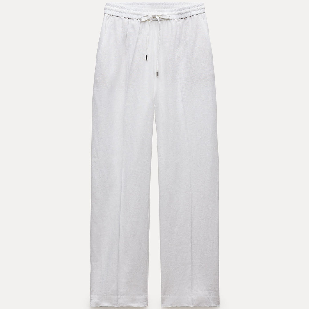 Moudda ZARA - Pantalon droit en lin taille élastique - Tunisie 2