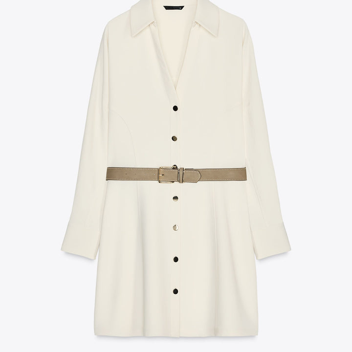Moudda ZARA - Robe Mini Crêpe Chemisier - Ceinture - Tunisie 1