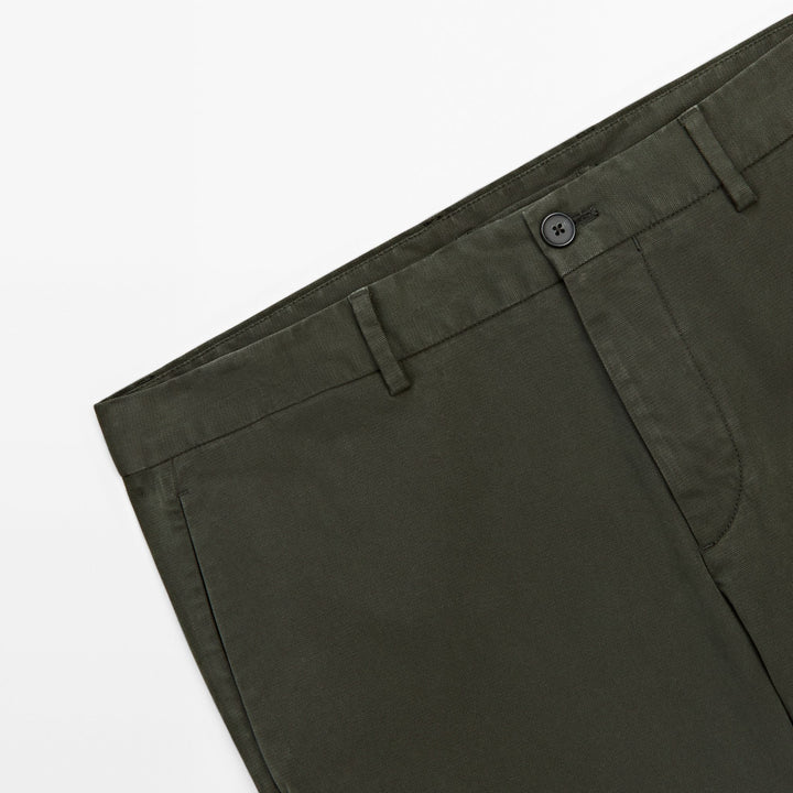 Moudda Massimo Dutti - Pantalon sergé cassé coupe slim - Tunisie 6