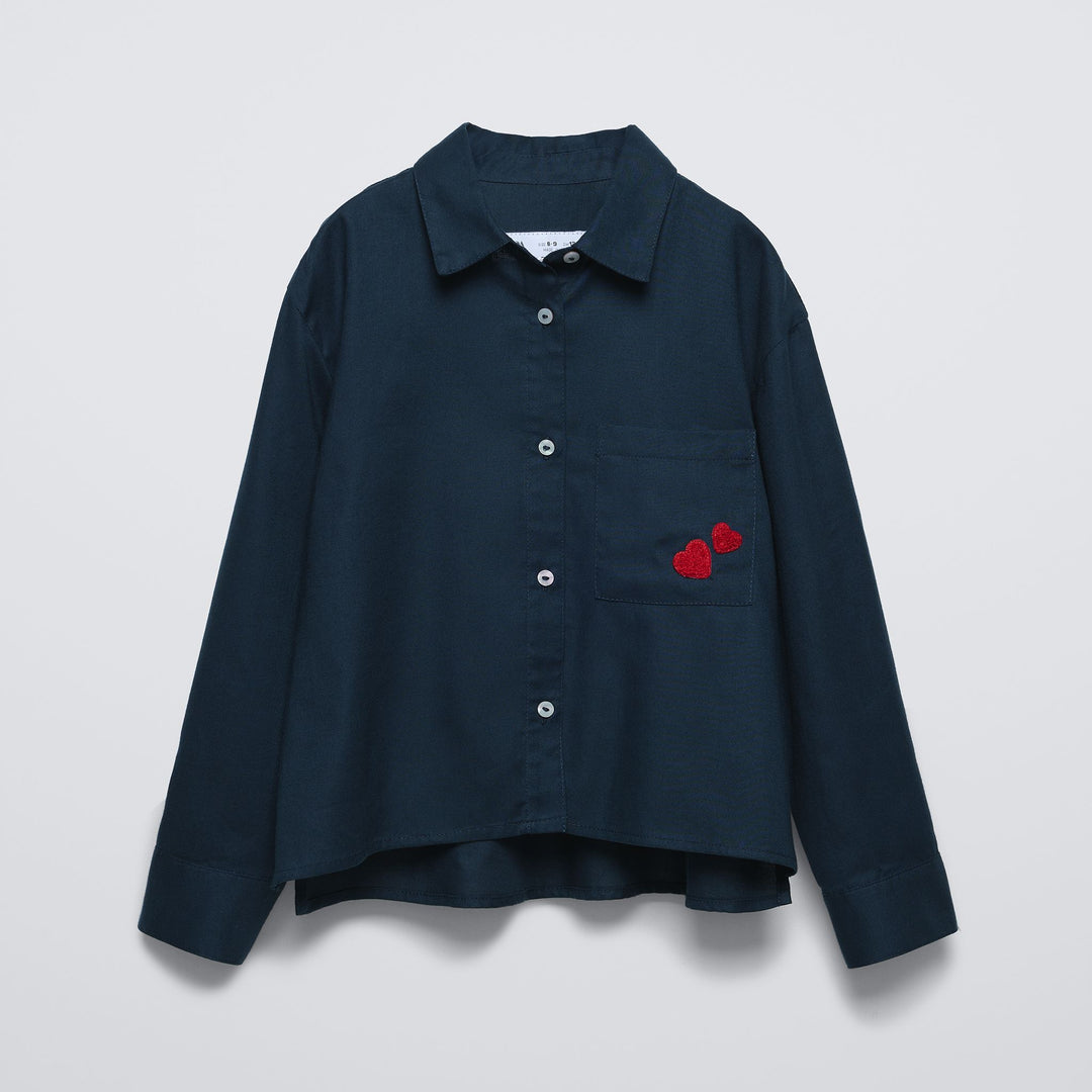 Moudda ZARA - Chemise fille qualité douillette patch cœur - Tunisie 2