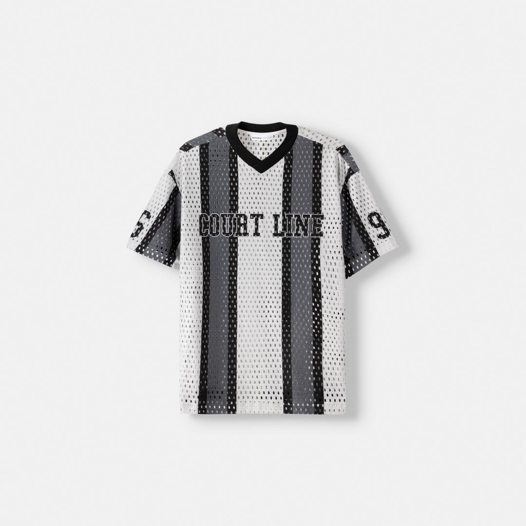 Moudda BERSHKA - Maillot de Basket Oversize Rayé Sublimé - Tunisie 1