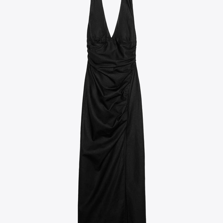 Moudda ZARA - Robe Midi Corset - Col Piqué & Lin Stretch - Tunisie 1