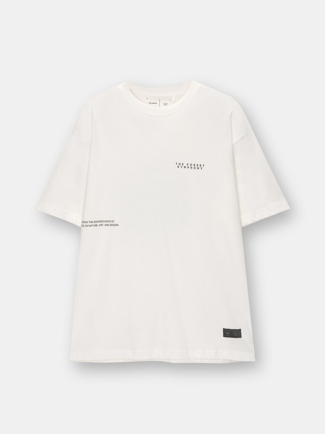 Moudda PULL & BEAR - T-Shirt Demi-Manches Black Label 01 Blanc Déchiré - Tunisie 5