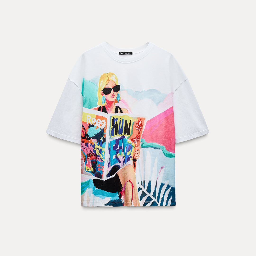 Moudda ZARA - T-shirt Imprimé Fille - Tunisie 2