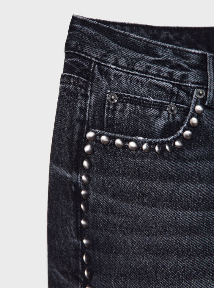 Moudda STRADIVARIUS - Jean Straight Fit avec Clous Latéraux - Tunisie 4