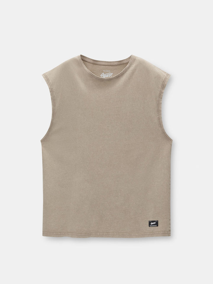 Moudda PULL & BEAR - Débardeur Épaule Tombante Teinture Garment - Tunisie 2