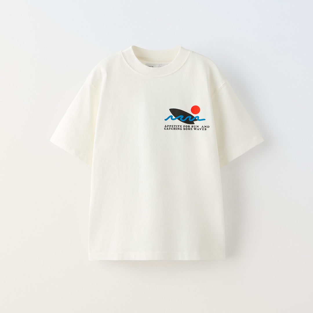 Moudda ZARA - T-shirt manches courtes, imprimé estival - Tunisie 1