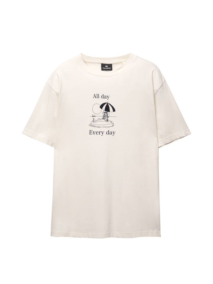 Moudda PULL & BEAR - T-Shirt - Flock Parasol Every Day - Tunisie 1