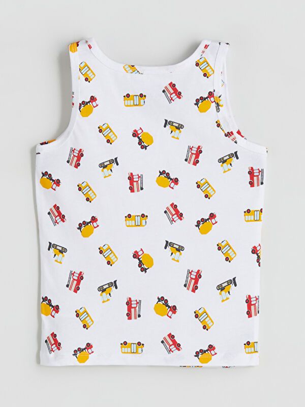 Moudda LC Waikiki - Débardeur en jersey Garçon Imprimé blanc - Tunisie 4