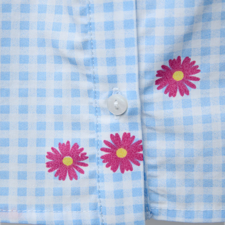 Moudda ZARA - Chemise Enfant - Manches Courtes, Canesu, Volant & Vichy - Tunisie 4