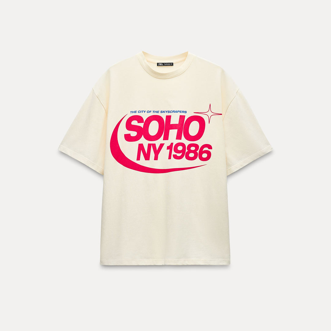 Moudda ZARA - T-shirt imprimé Soho - Tunisie 1