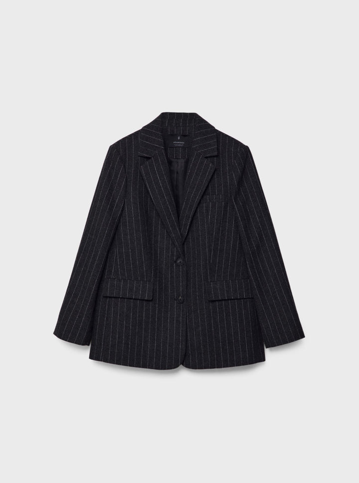 Moudda STRADIVARIUS - Blazer en Drap Basique à Rayures - Tunisie 1