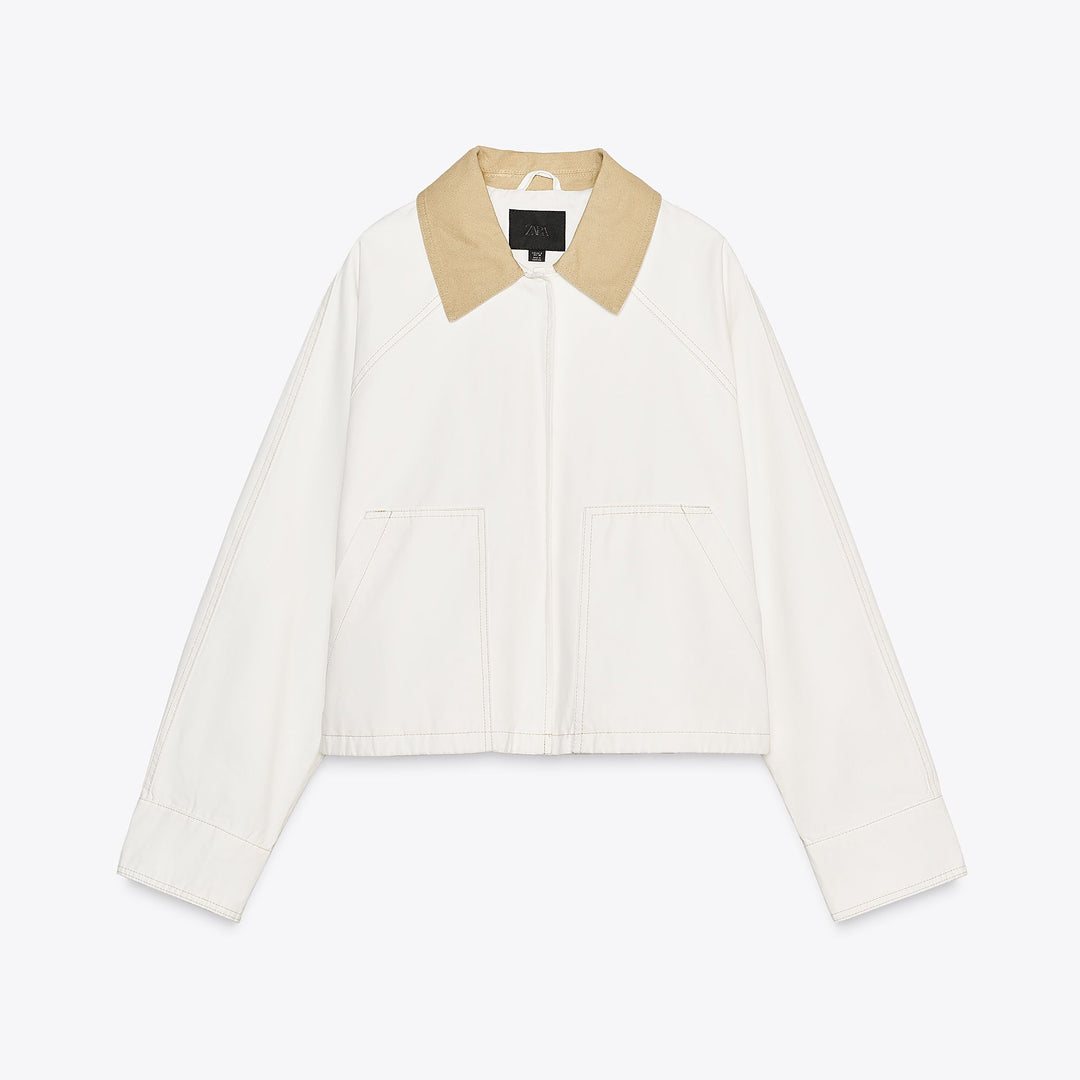 Moudda ZARA - Veste Ciree - Manches Raglan & Col Canvas - Tunisie 1