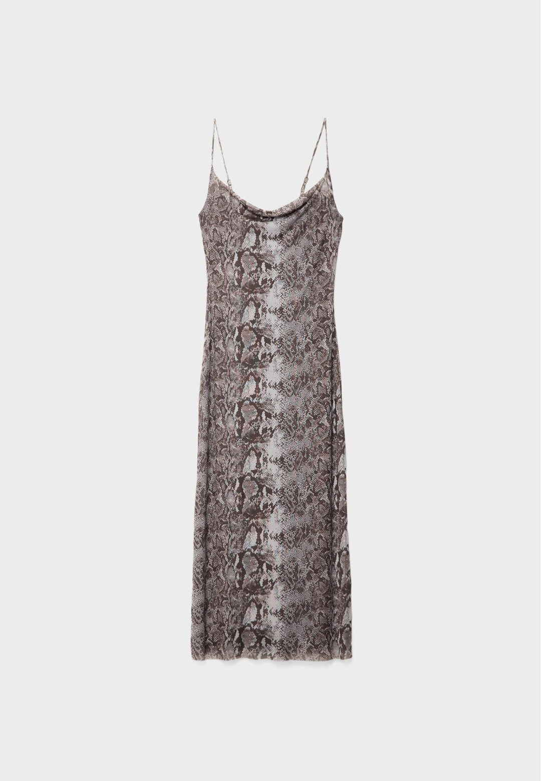 Moudda STRADIVARIUS - Robe Midi à Bretelles Drapée Imprimée - Tunisie 2