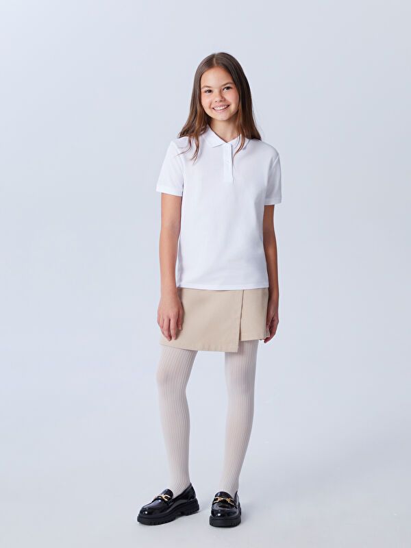 Moudda LC Waikiki - Body jersey manches courtes Fille Buxe blanc - Tunisie 1