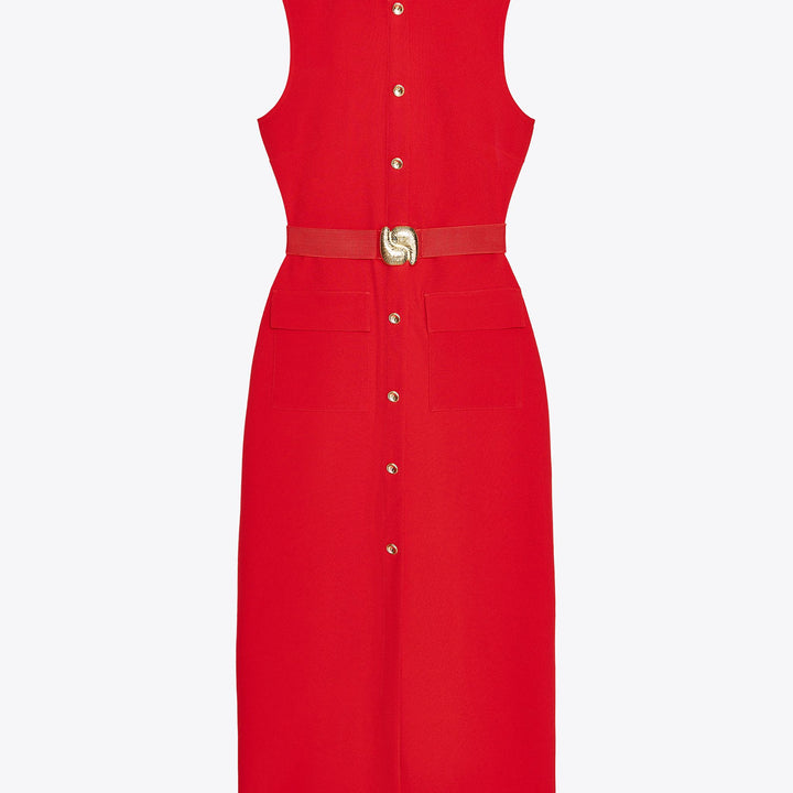 Moudda ZARA - Robe Midi Crêpe - Détail & Ceinture - Tunisie 1