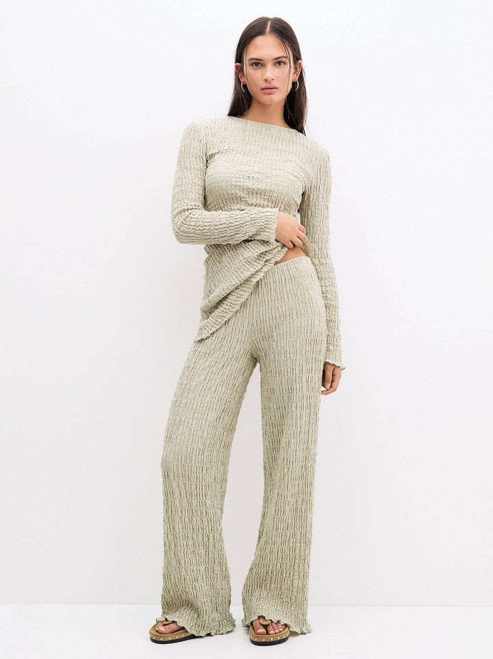 Moudda PULL & BEAR - Pantalon Wide Leg - Froissé Rustique - Tunisie 2