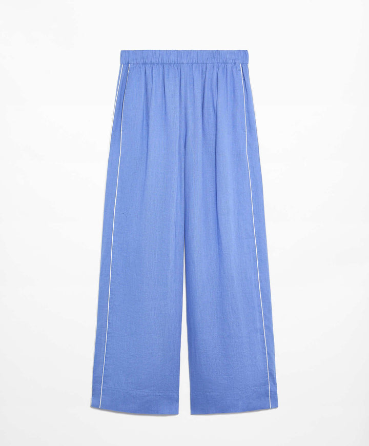 Moudda Oysho - Pantalon 100% Lin avec Passepoil Taille Moyenne - Tunisie 6