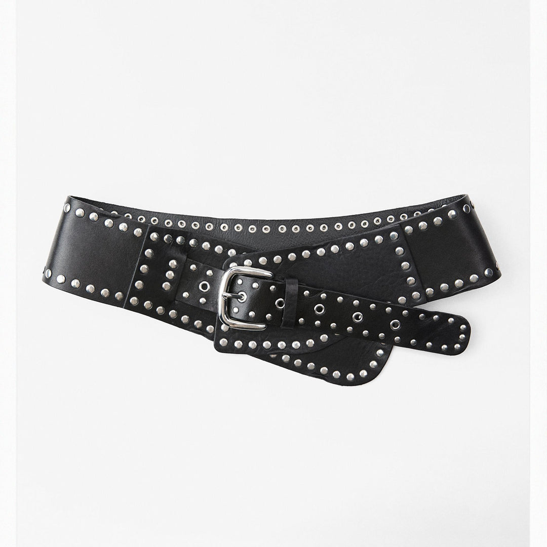 Moudda ZARA - Ceinture large ceinturon avec rivets 11 cm - Tunisie 4