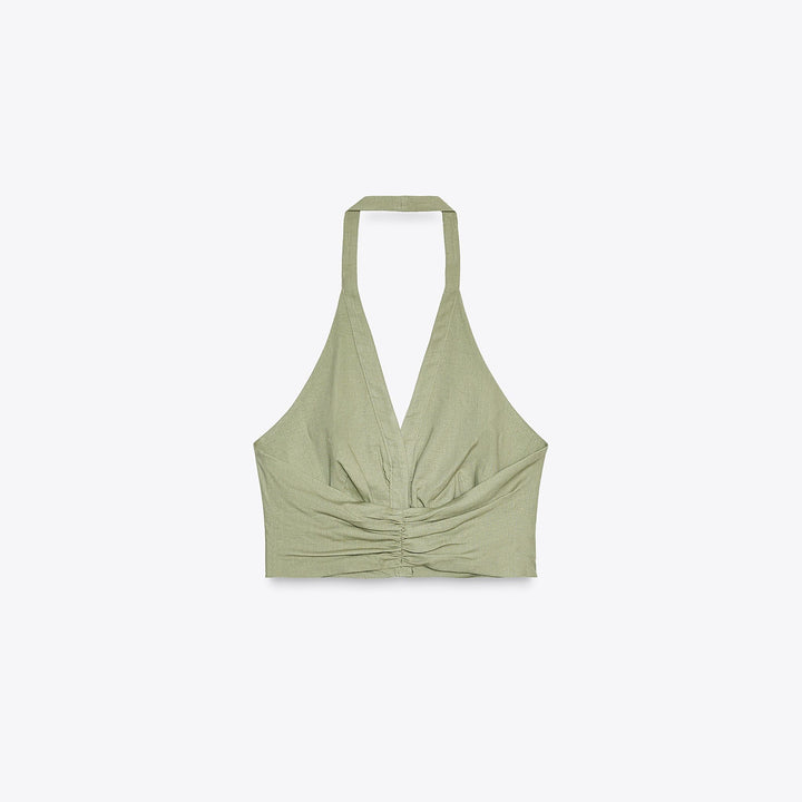Moudda ZARA - Top Lin Stretch - Drapé Latéral - Tunisie 2